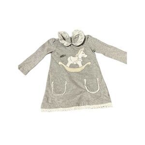 Dylan & Abby 18 m Baby Girl Dress Rocking Horse Gray
